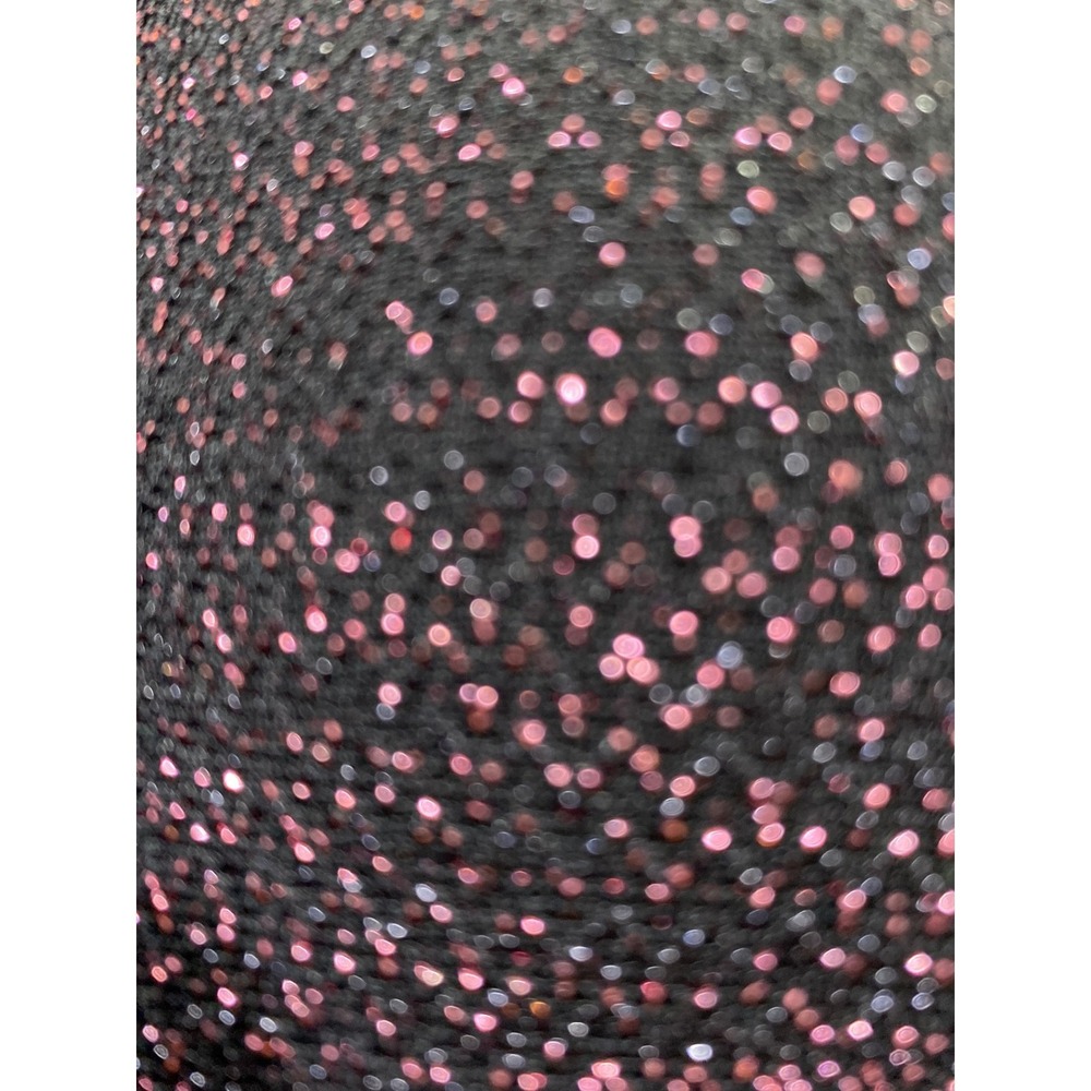 Karen Kane Black Pink Metallic Shimmer Blouse Medium Stretch Evening Top USA - Picture 6 of 9